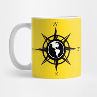 Compass rose with cardinal points Mug